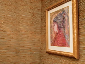 Natural textured grasscloth wallcovering from PaperWorks Plus