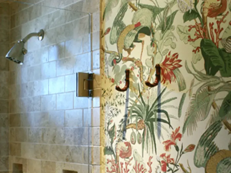 Tropical design wallpaper by Scalamandre, PaperWorks Plus