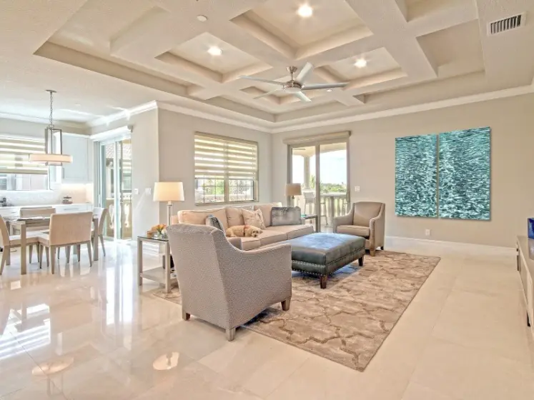 Motorized Double Roller Shades by Coulisse, Contemporary Art on Aluminum Finish | PaperWorks Plus, Jupiter FL
