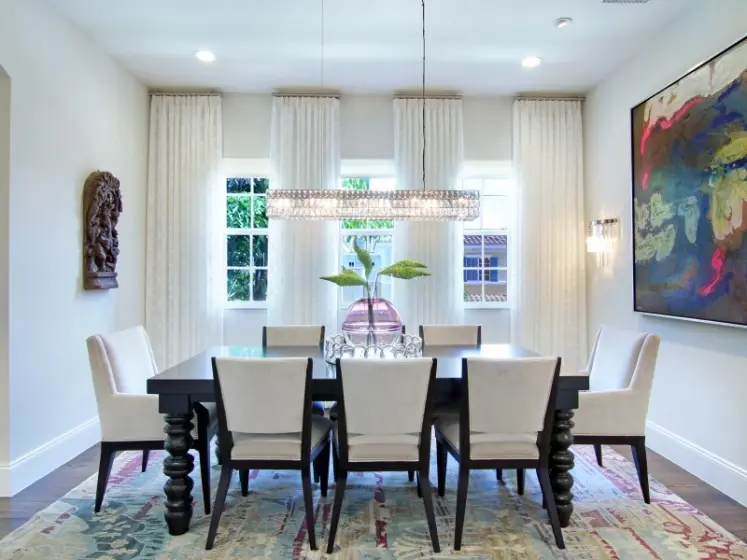 Custom Pleated Sheer Drapery Panels, Brushed Nickel, Drapery Hardware | PaperWorks Plus, Jupiter FL