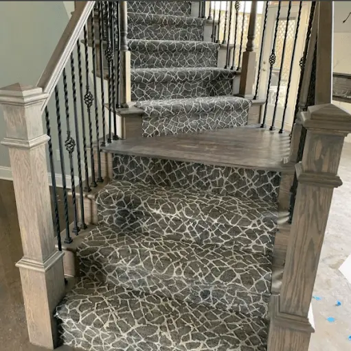 Patterned carpet runner from Stanton Carpet | PaperWorks Plus, Jupiter FL
