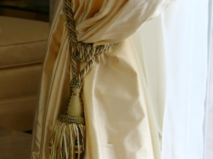 Silk Tie Back with Tassel by Stout | PaperWorks Plus, Jupiter FL