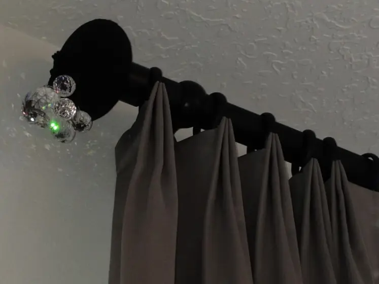 Natural Silk Thread Finial with Crystal Beads by Deco Deco | PaperWorks Plus, Jupiter FL