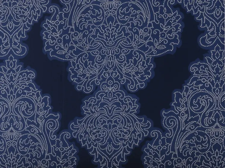 White Blue Wallpaper by Thibaut | PaperWorks Plus, Jupiter FL