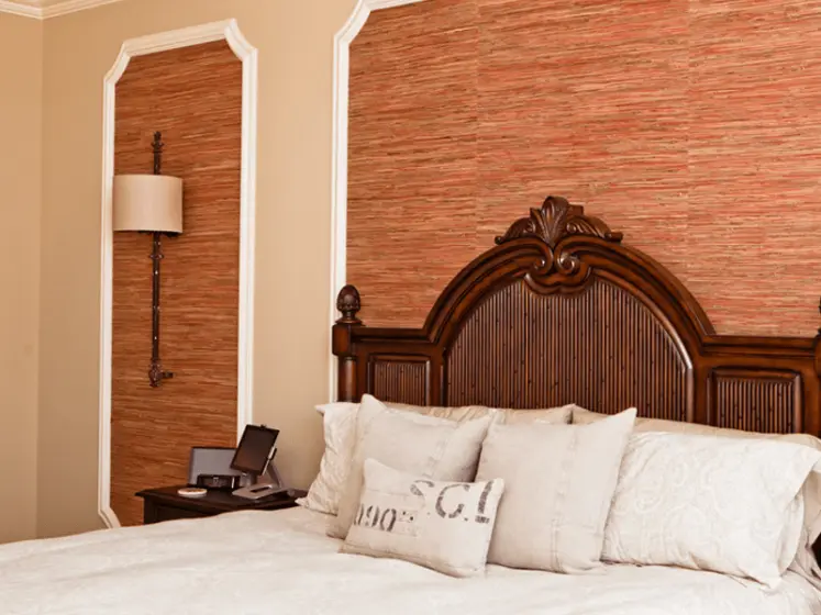 Panels with Natural Grasscloth by Seabrook | PaperWorks Plus, Jupiter FL